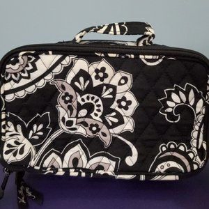 Black & White Vera Bradley Travel Cosmetics Case